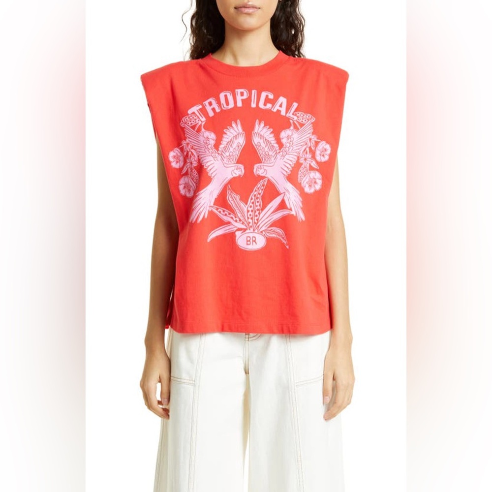 Farm Rio Tropical Muscle Tee – Size Large